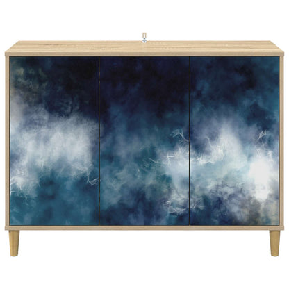 Dressoir RAALTE Sonoma 102 x 33 x 75 cm Bewerkt hout