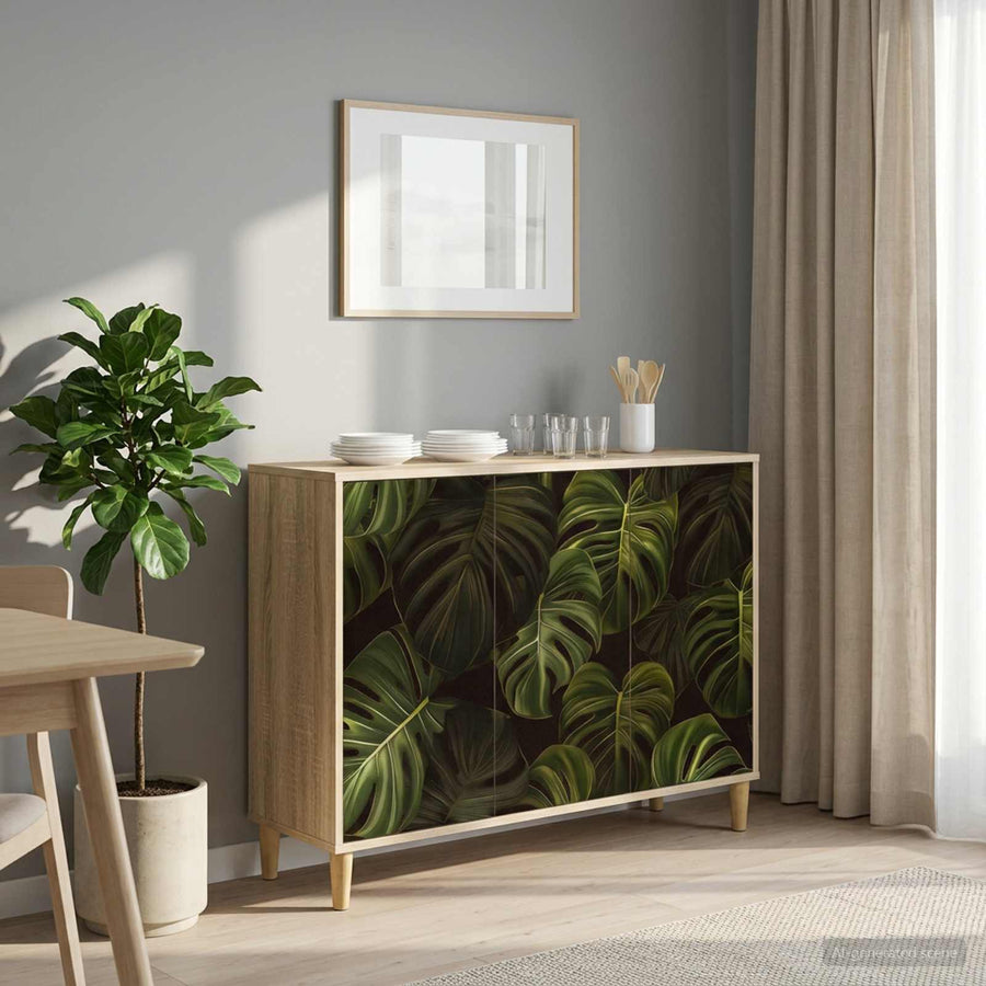 Dressoir ELBURG Sonoma 102 x 33 x 75 cm Bewerkt hout