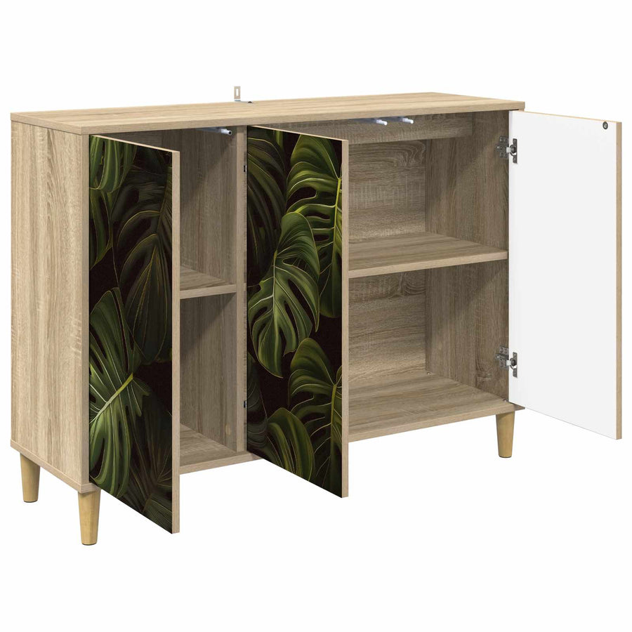 Dressoir ELBURG Sonoma 102 x 33 x 75 cm Bewerkt hout