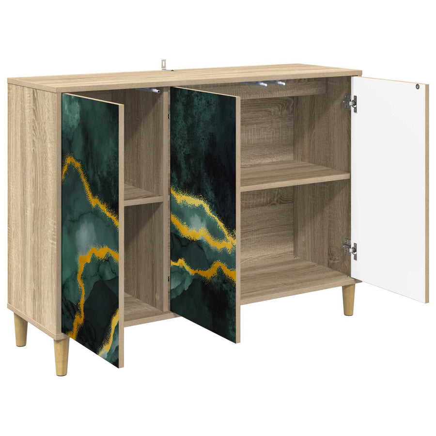 Dressoir WIJHE Sonoma 102 x 33 x 75 cm Bewerkt hout