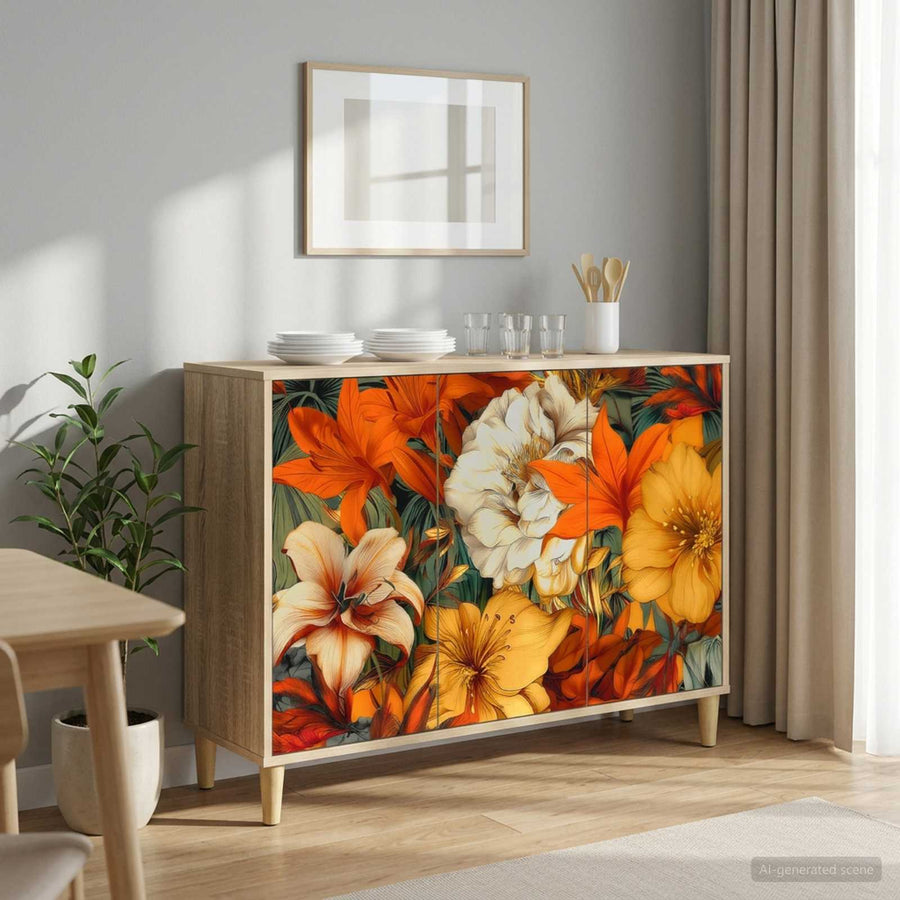 Dressoir GENNEP Sonoma 102 x 33 x 75 cm Bewerkt hout