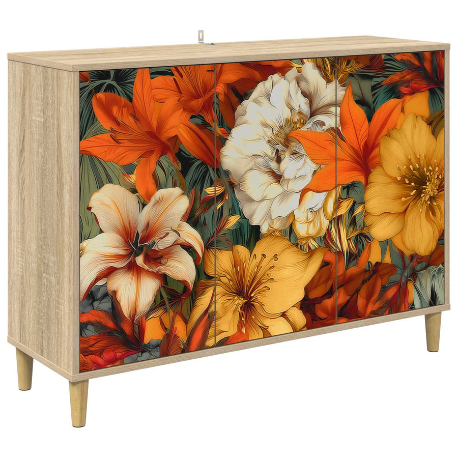 Dressoir GENNEP Sonoma 102 x 33 x 75 cm Bewerkt hout