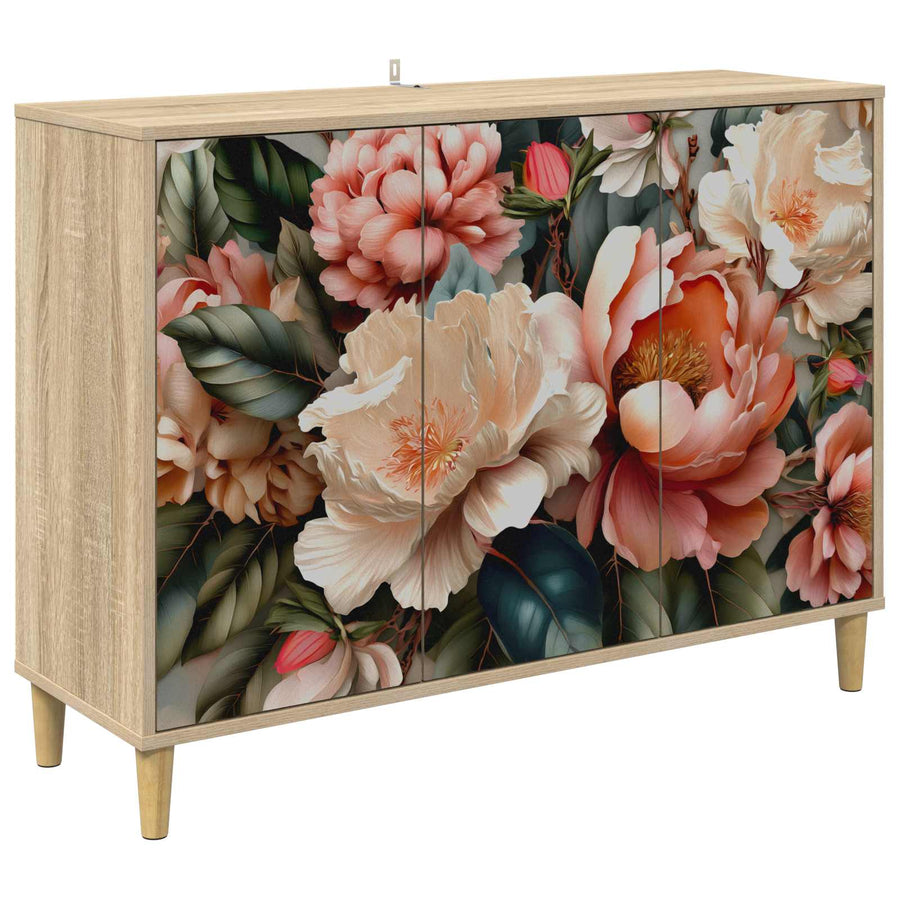 Dressoir BORNE Sonoma 102 x 33 x 75 cm Bewerkt hout
