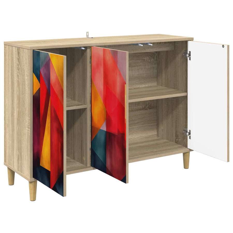 Dressoir HEESCH Sonoma 102 x 33 x 75 cm Bewerkt hout