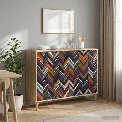 Dressoir OMMEN Sonoma 102 x 33 x 75 cm Bewerkt hout