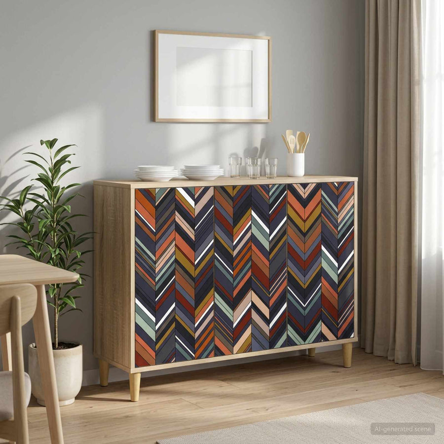 Dressoir OMMEN Sonoma 102 x 33 x 75 cm Bewerkt hout