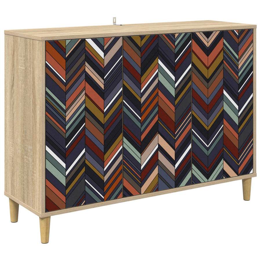 Dressoir OMMEN Sonoma 102 x 33 x 75 cm Bewerkt hout