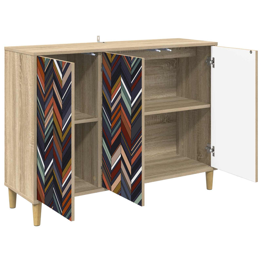 Dressoir OMMEN Sonoma 102 x 33 x 75 cm Bewerkt hout