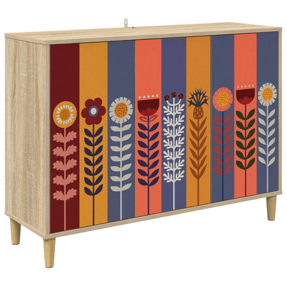 Dressoir ESSEN Sonoma 102 x 33 x 75 cm Bewerkt hout
