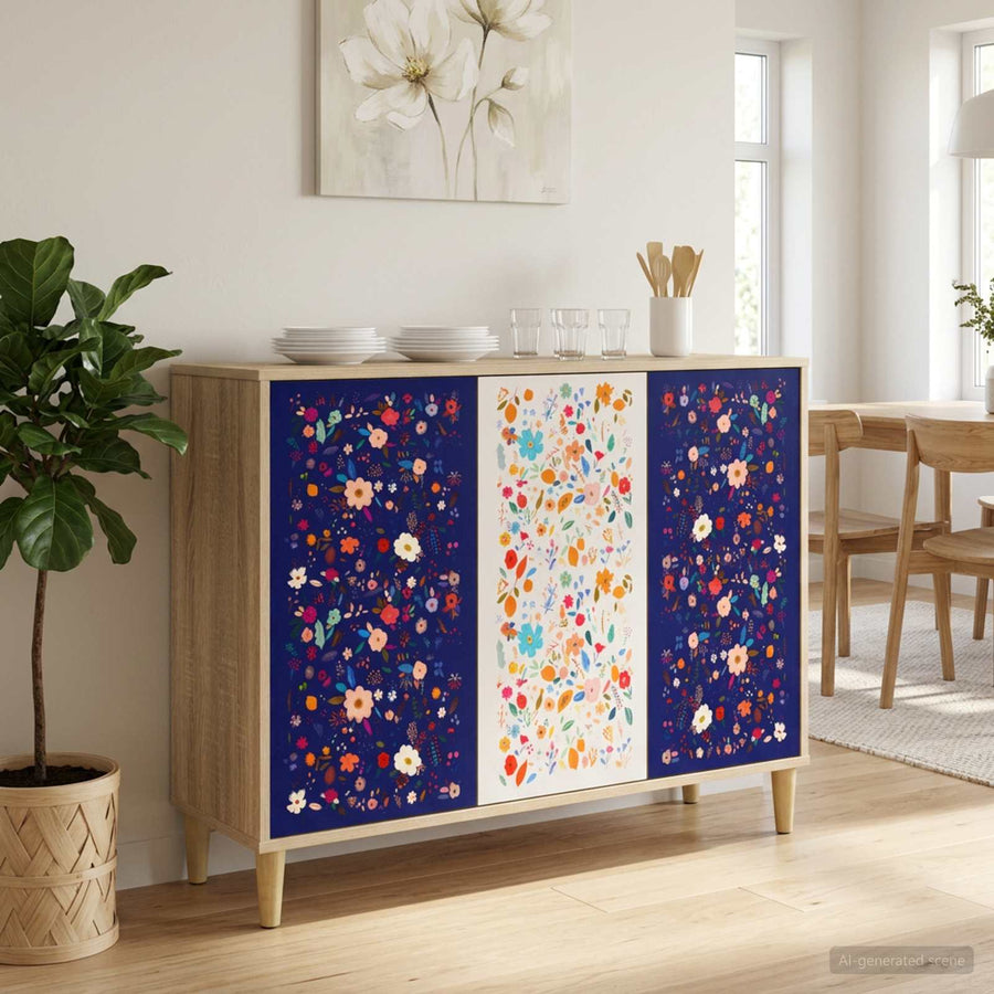 Dressoir MAINZ Sonoma 102 x 33 x 75 cm Bewerkt hout