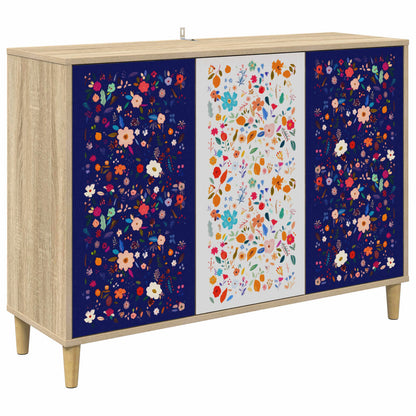 Dressoir MAINZ Sonoma 102 x 33 x 75 cm Bewerkt hout