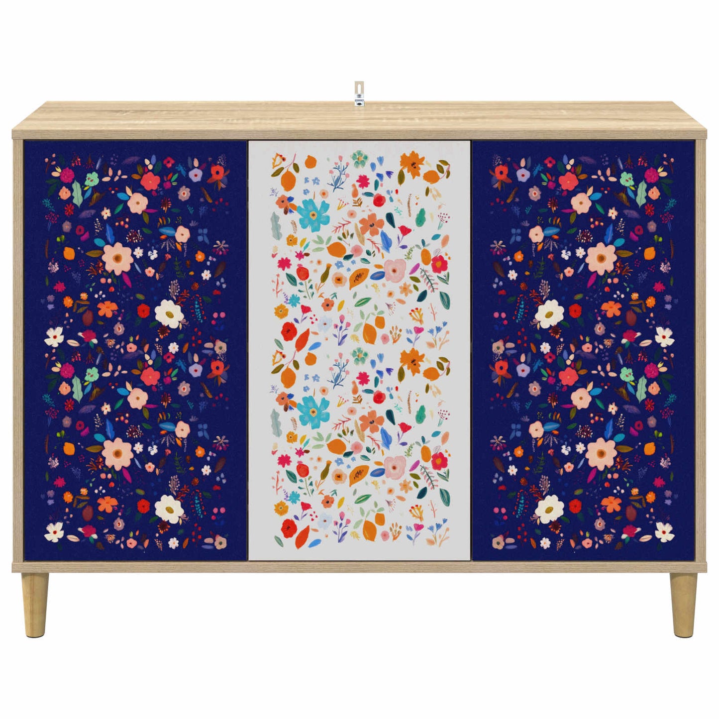 Dressoir MAINZ Sonoma 102 x 33 x 75 cm Bewerkt hout