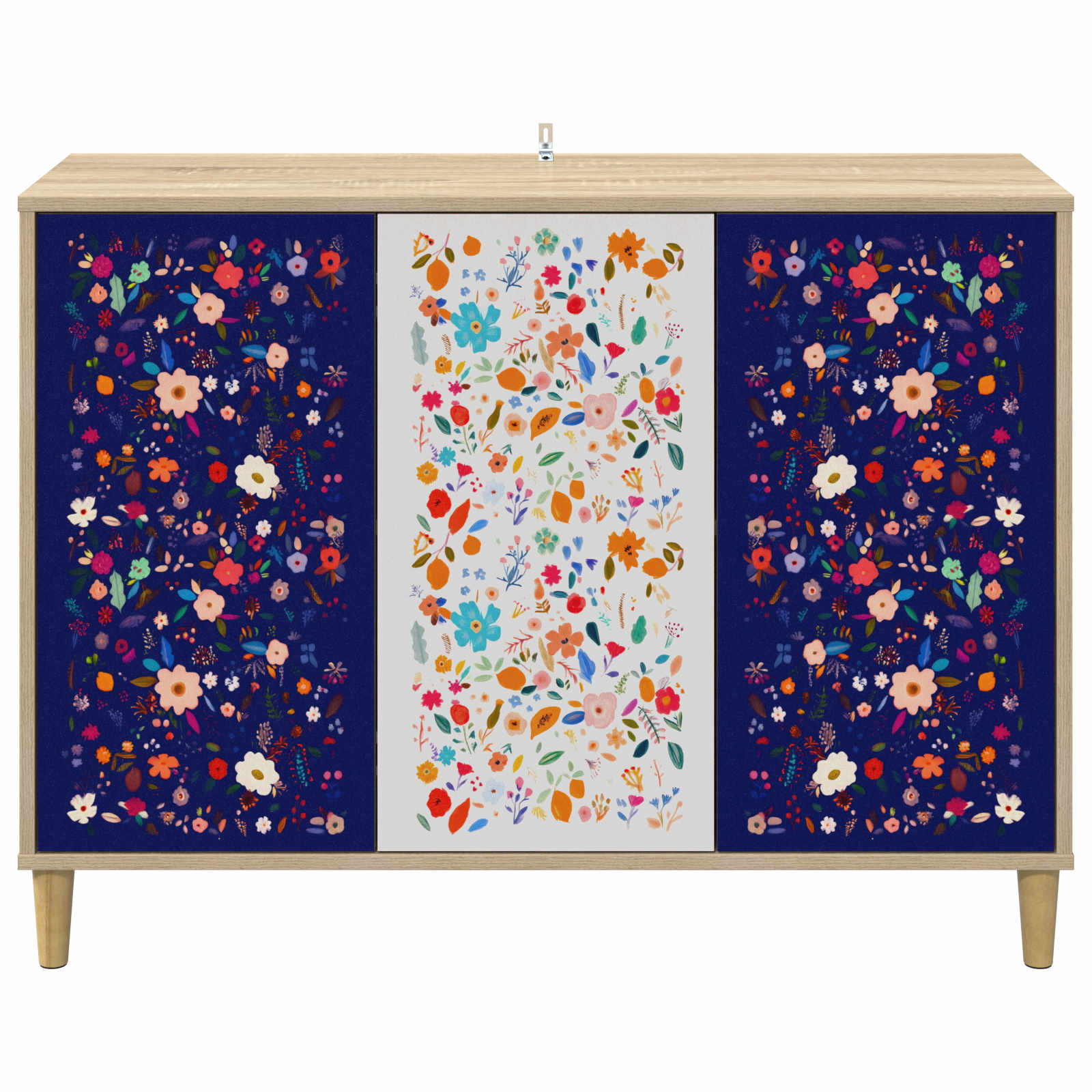 Dressoir MAINZ Sonoma 102 x 33 x 75 cm Bewerkt hout