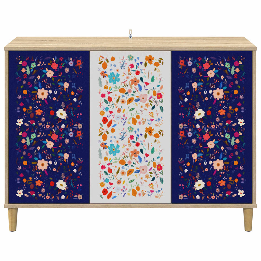 Dressoir MAINZ Sonoma 102 x 33 x 75 cm Bewerkt hout