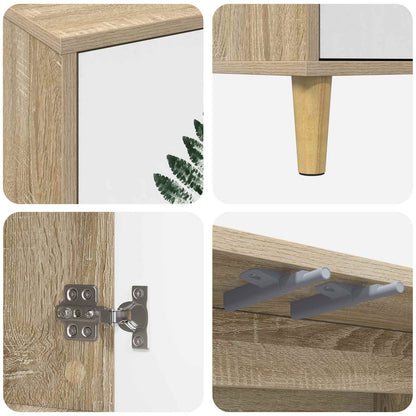 Dressoir HANAU Sonoma 102 x 33 x 75 cm Bewerkt hout