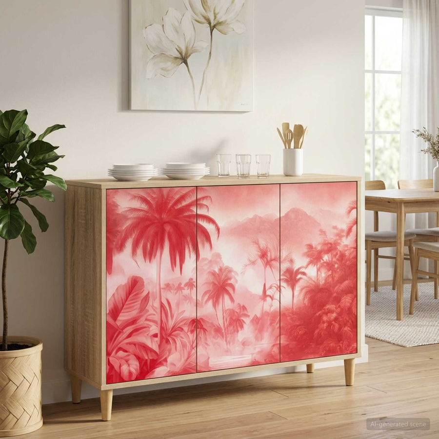 Dressoir AACHEN Sonoma 102 x 33 x 75 cm Bewerkt hout