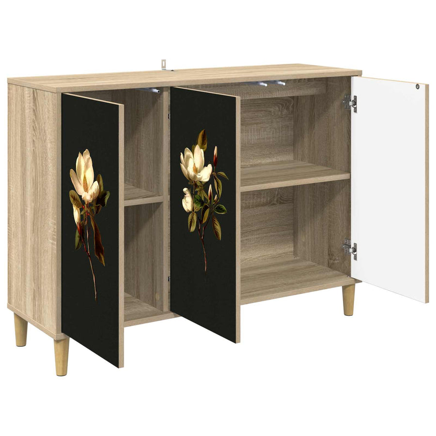 Dressoir BREMEN Sonoma 102 x 33 x 75 cm Bewerkt hout