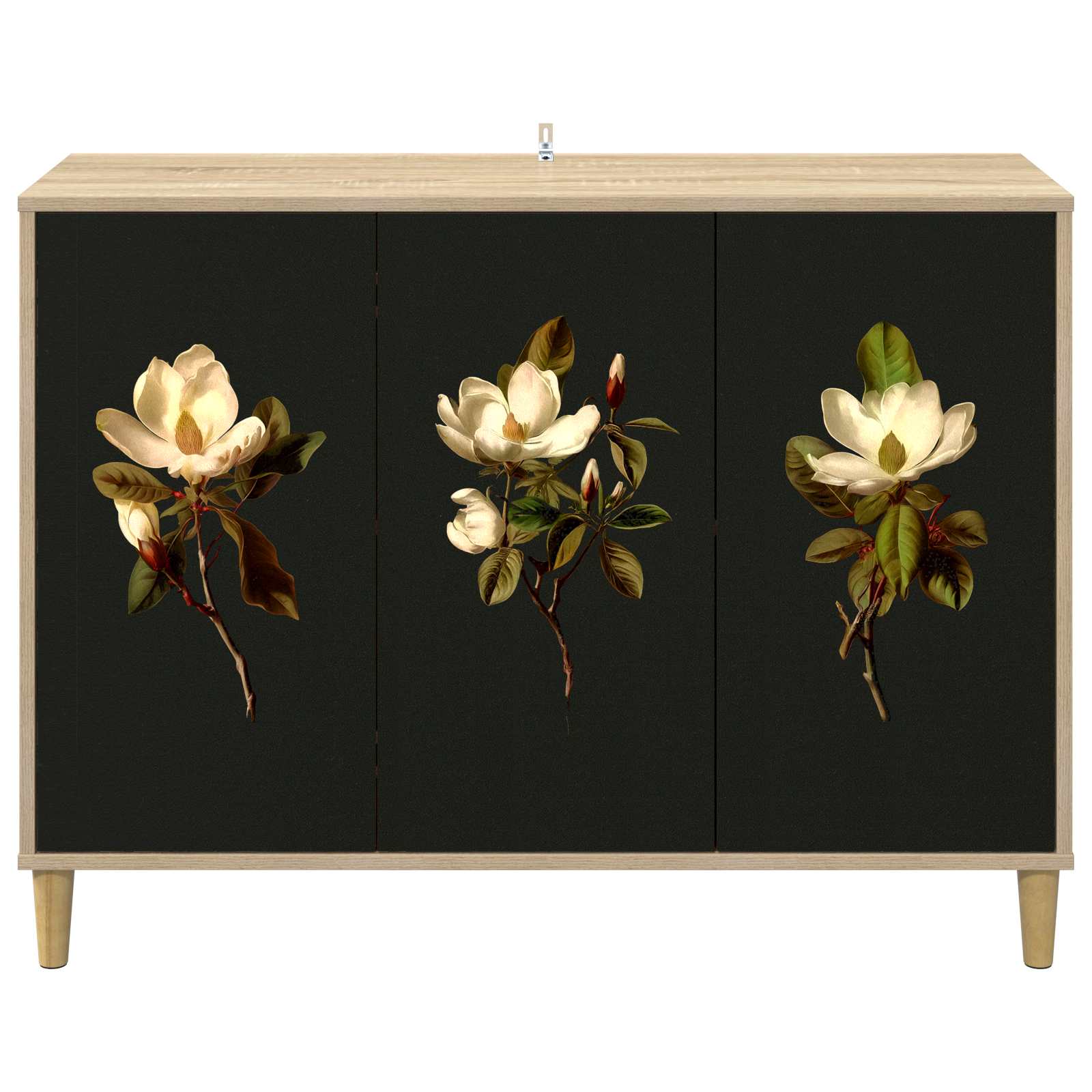 Dressoir BREMEN Sonoma 102 x 33 x 75 cm Bewerkt hout
