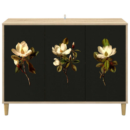 Dressoir BREMEN Sonoma 102 x 33 x 75 cm Bewerkt hout
