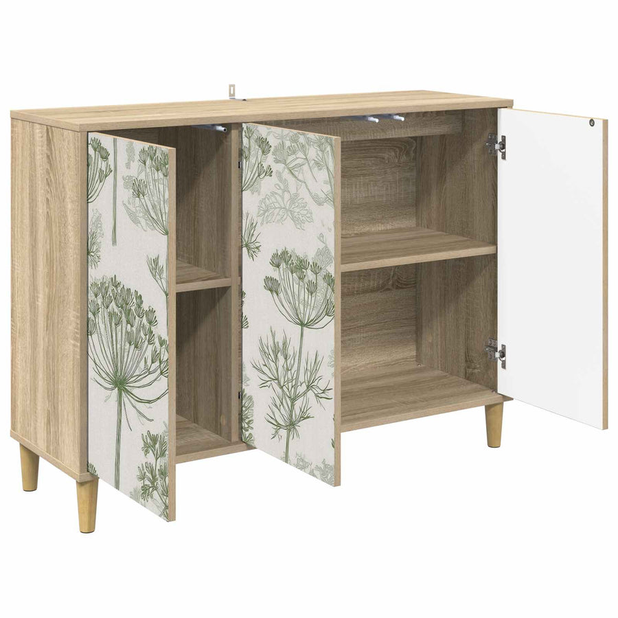 Dressoir GOTHA Sonoma 102 x 33 x 75 cm Bewerkt hout