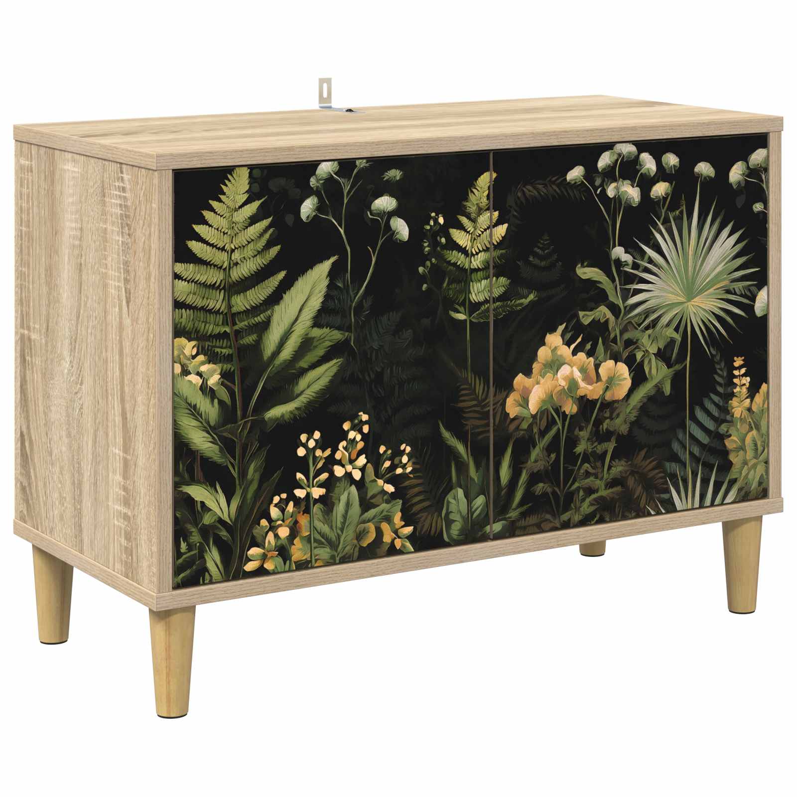 Tv-meubel RHENEN 69 x 33 x 50 cm Sonoma Bewerkt hout