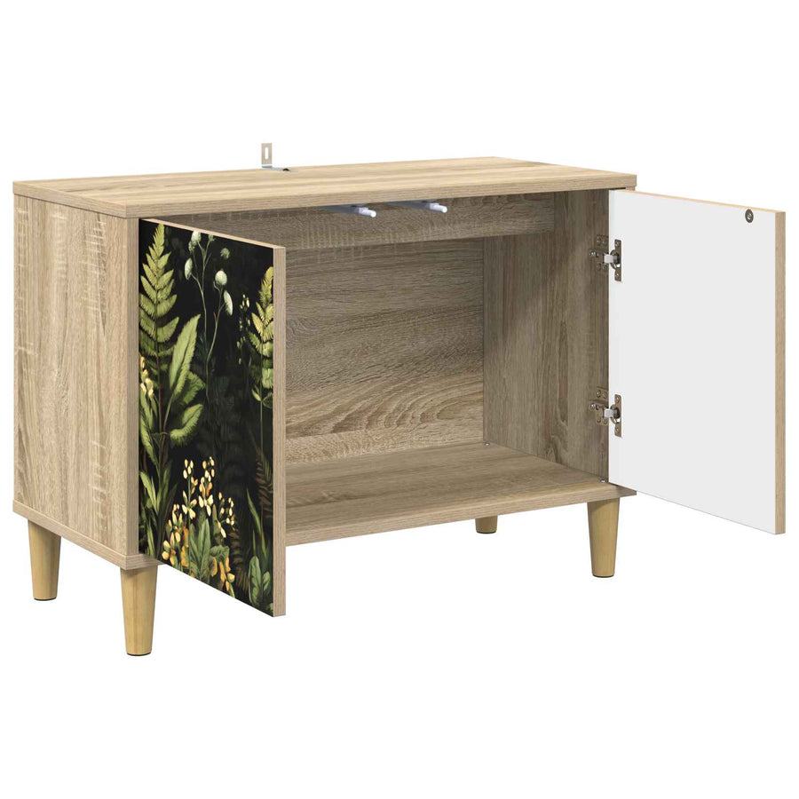 Tv-meubel RHENEN 69 x 33 x 50 cm Sonoma Bewerkt hout