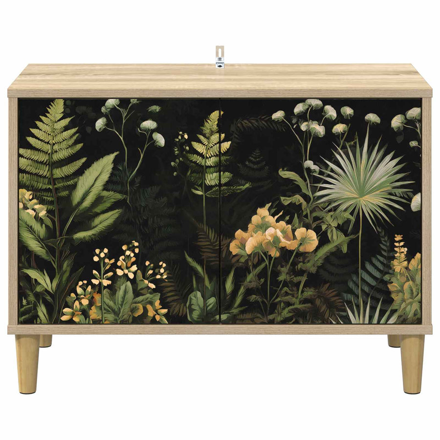 Tv-meubel RHENEN 69 x 33 x 50 cm Sonoma Bewerkt hout