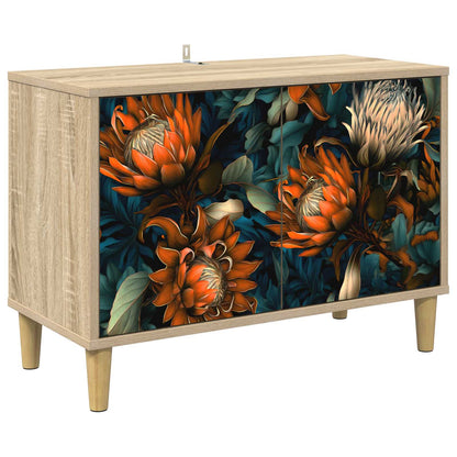 Tv-meubel LOCHEM 69 x 33 x 50 cm Sonoma Bewerkt hout