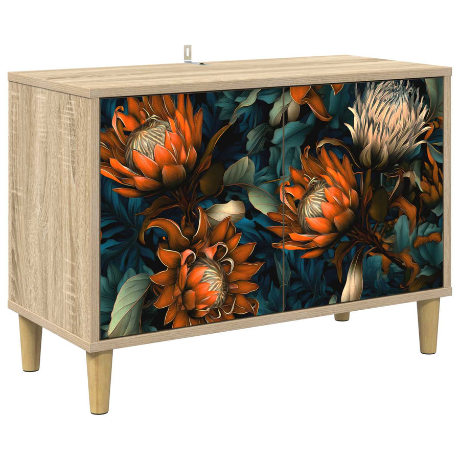 Tv-meubel LOCHEM 69 x 33 x 50 cm Sonoma Bewerkt hout