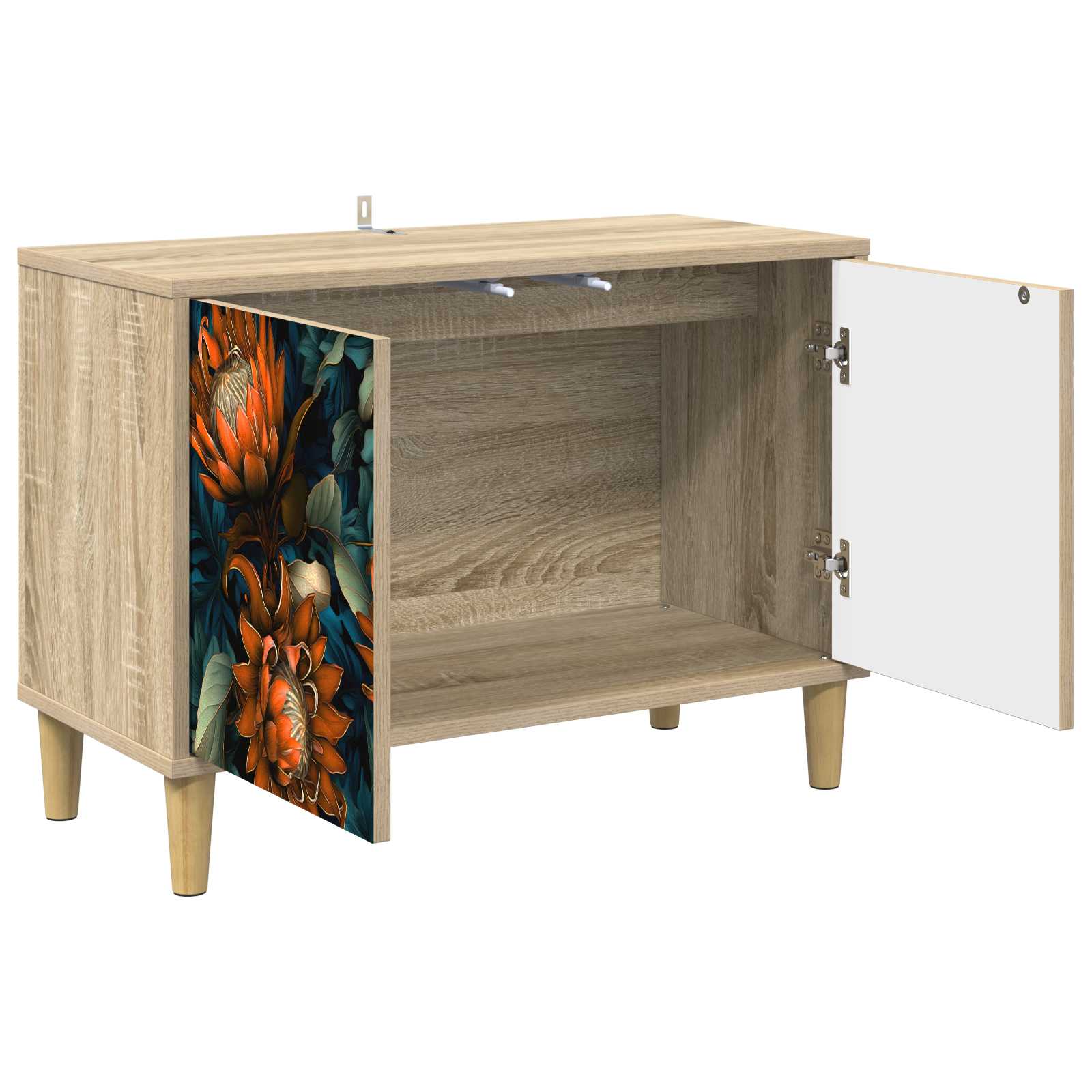 Tv-meubel LOCHEM 69 x 33 x 50 cm Sonoma Bewerkt hout