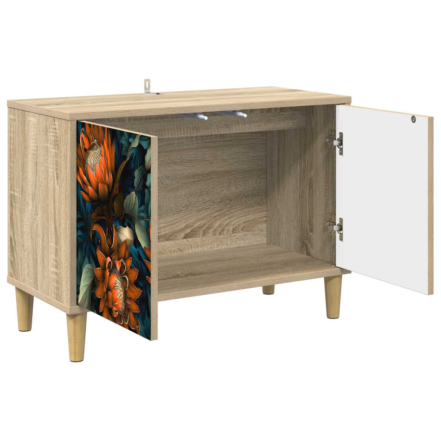 Tv-meubel LOCHEM 69 x 33 x 50 cm Sonoma Bewerkt hout