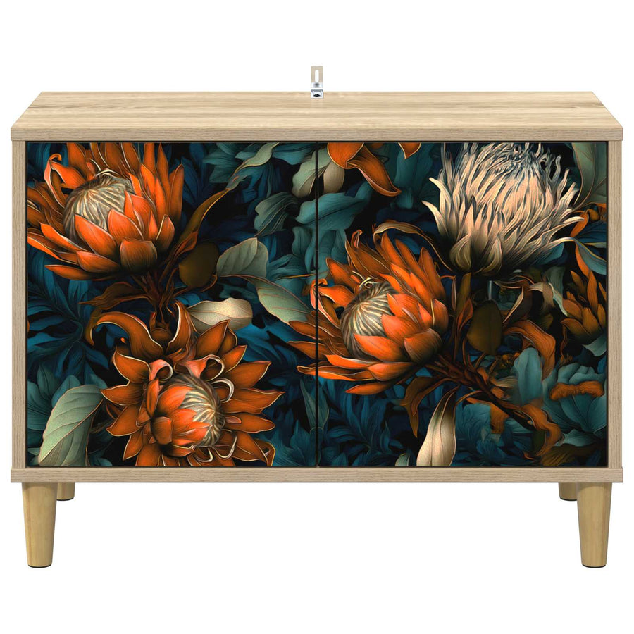 Tv-meubel LOCHEM 69 x 33 x 50 cm Sonoma Bewerkt hout