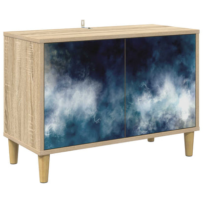 Tv-meubel RAALTE 69 x 33 x 50 cm Sonoma Bewerkt hout