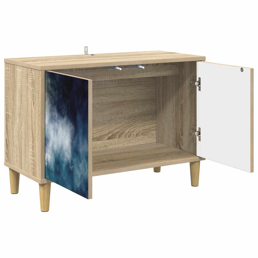 Tv-meubel RAALTE 69 x 33 x 50 cm Sonoma Bewerkt hout