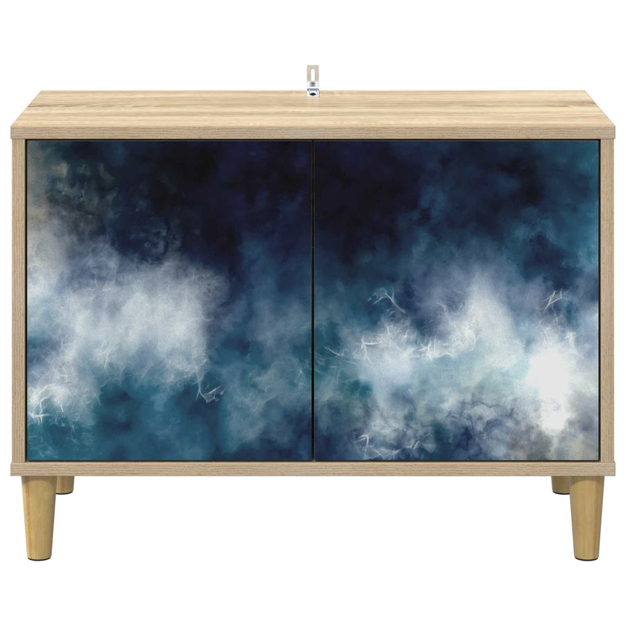 Tv-meubel RAALTE 69 x 33 x 50 cm Sonoma Bewerkt hout