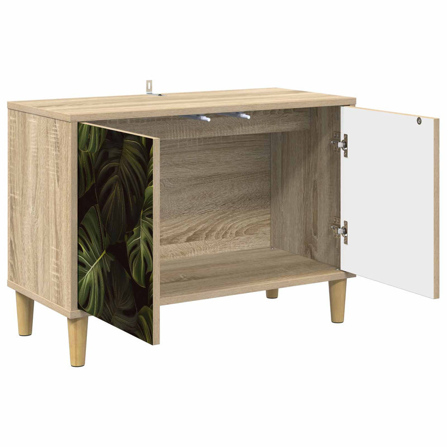 Tv-meubel ELBURG 69 x 33 x 50 cm Sonoma Bewerkt hout