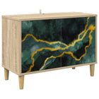 Tv-meubel WIJHE 69 x 33 x 50 cm Sonoma Bewerkt hout