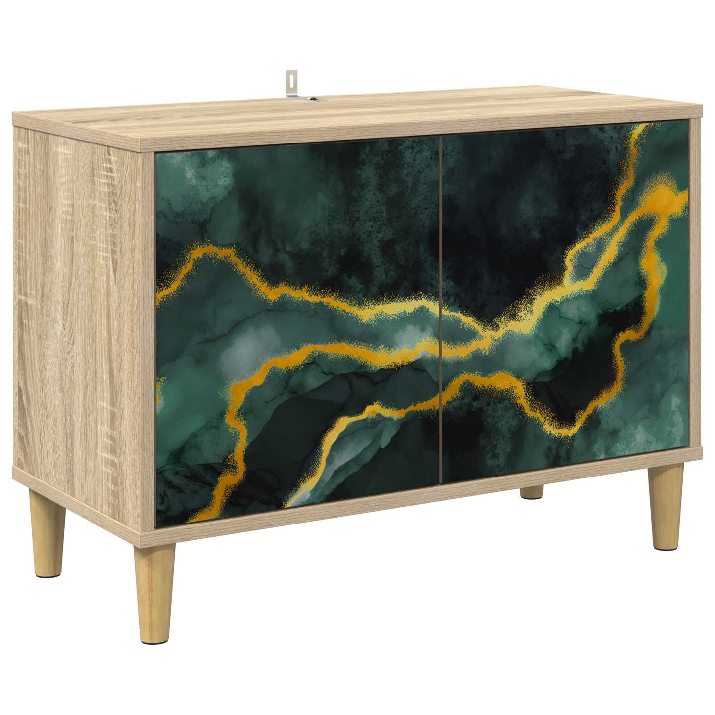 Tv-meubel WIJHE 69 x 33 x 50 cm Sonoma Bewerkt hout