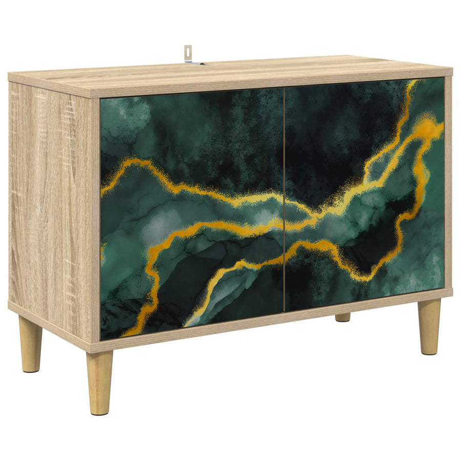 Tv-meubel WIJHE 69 x 33 x 50 cm Sonoma Bewerkt hout