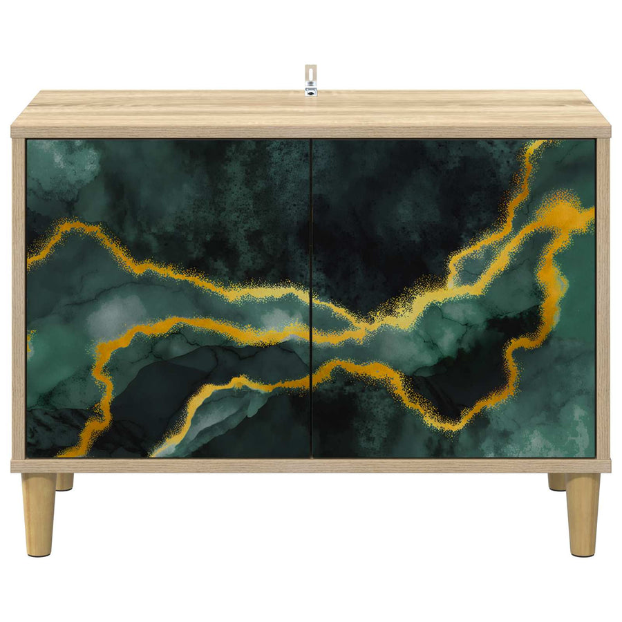 Tv-meubel WIJHE 69 x 33 x 50 cm Sonoma Bewerkt hout
