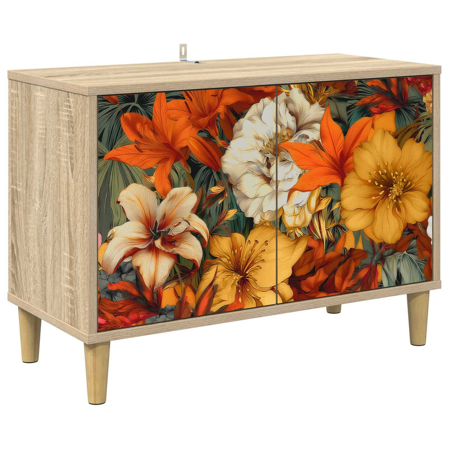 Tv-meubel GENNEP 69 x 33 x 50 cm Sonoma Bewerkt hout