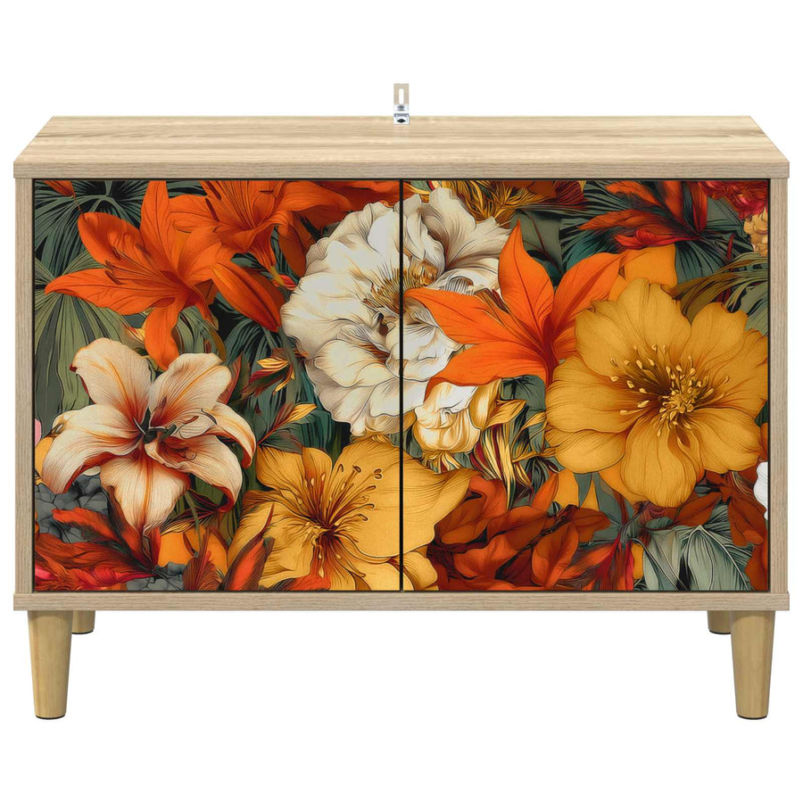 Tv-meubel GENNEP 69 x 33 x 50 cm Sonoma Bewerkt hout