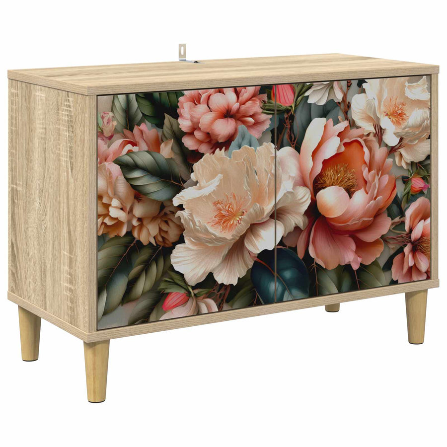Tv-meubel BORNE 69 x 33 x 50 cm Sonoma Bewerkt hout