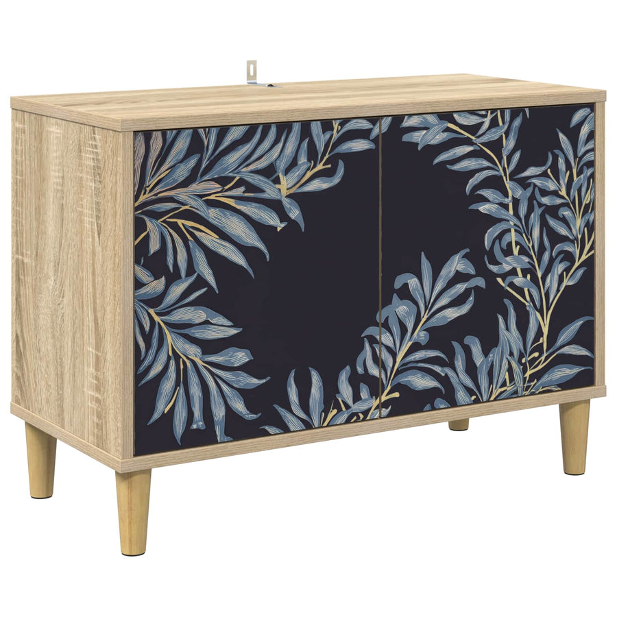 Tv-meubel DOKKUM 69 x 33 x 50 cm Sonoma Bewerkt hout
