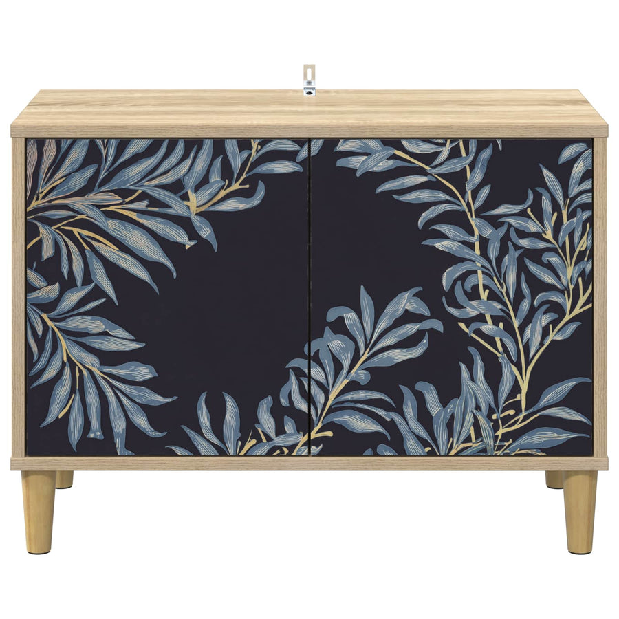 Tv-meubel DOKKUM 69 x 33 x 50 cm Sonoma Bewerkt hout