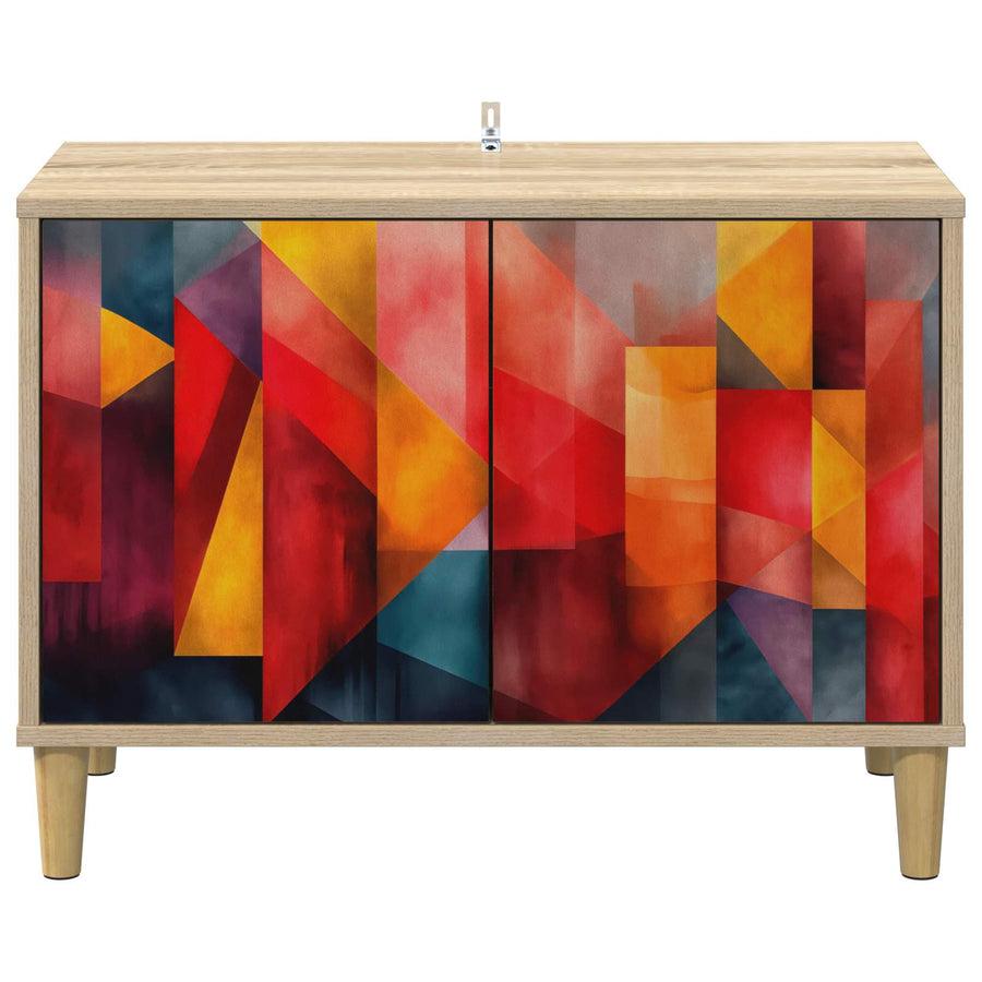 Tv-meubel HEESCH 69 x 33 x 50 cm Sonoma Bewerkt hout