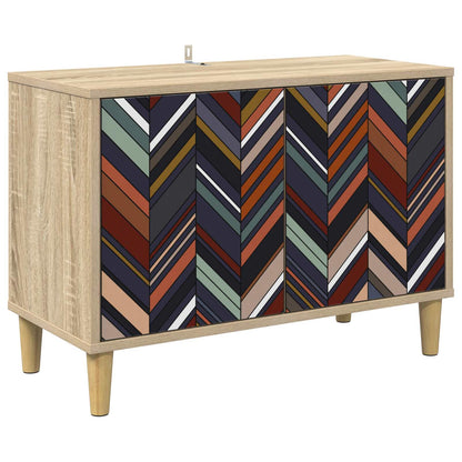 Tv-meubel OMMEN 69 x 33 x 50 cm Sonoma Bewerkt hout
