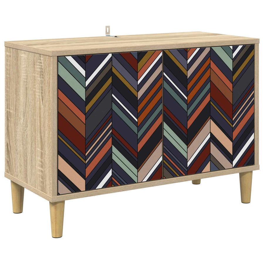 Tv-meubel OMMEN 69 x 33 x 50 cm Sonoma Bewerkt hout