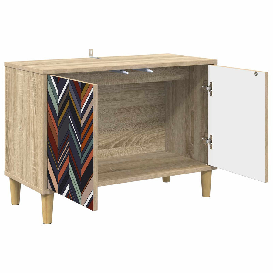 Tv-meubel OMMEN 69 x 33 x 50 cm Sonoma Bewerkt hout