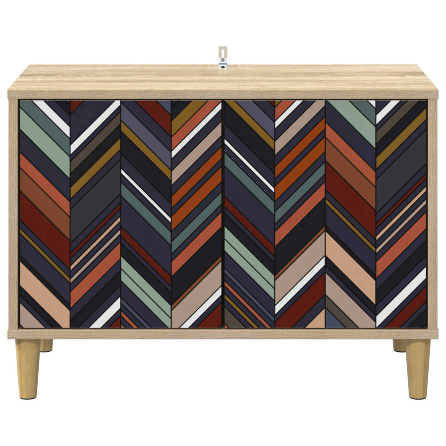 Tv-meubel OMMEN 69 x 33 x 50 cm Sonoma Bewerkt hout